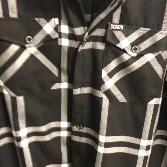 Dixxon “The Decade” men’s large long sleeve flannel shirt EUC - Picture 3 of 4
